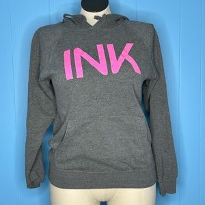 INK Addicted Pink Glitter Hoodie Size Small
